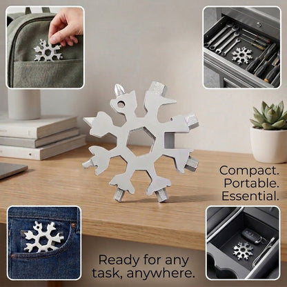 Harorix® Snowflake Multi-Tool | Portable Stainless Steel Bottle Opener
