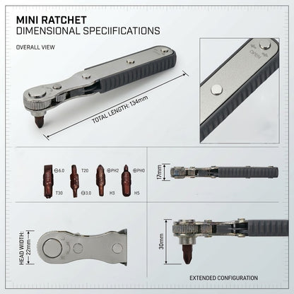 Harorix® Mini Ratchet Wrench Set