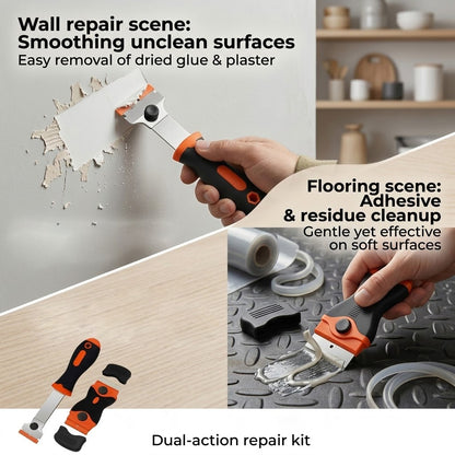 Harorix® Dual Scraper Set (2 Pieces) | Multi-purpose Label Removal Tool