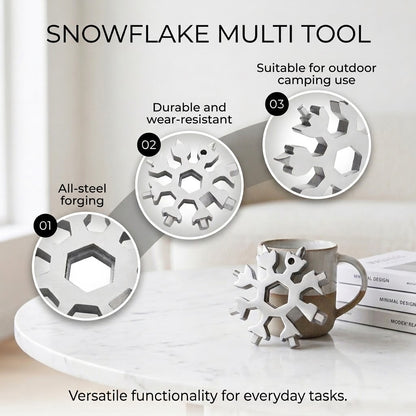 Harorix® Snowflake Multi-Tool | Portable Stainless Steel Bottle Opener